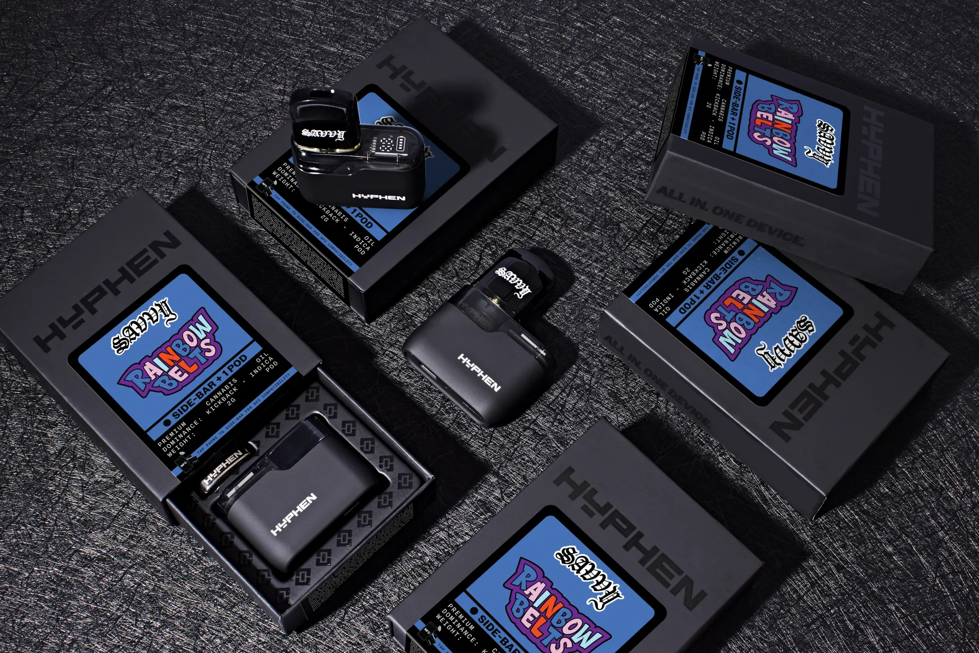 HYPHEN Rainbow Belts product showcase